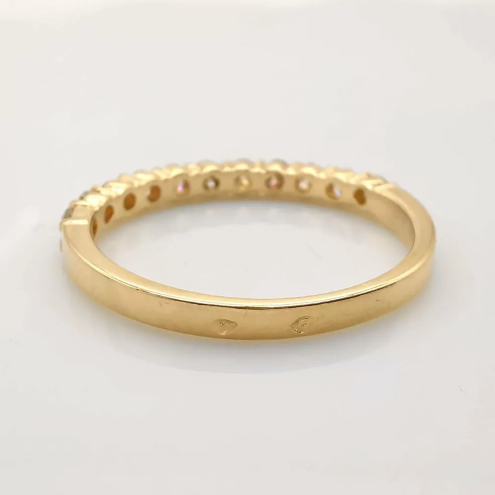 Bague Alliance or & diamants