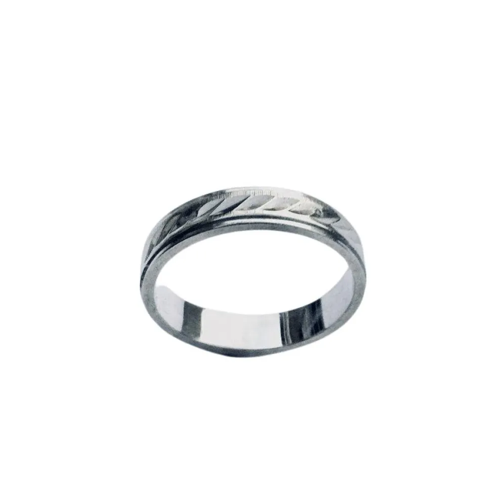 Bague Alliance Or Blanc