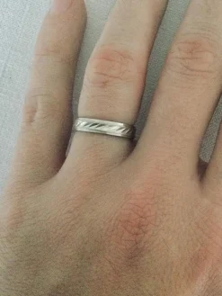 Bague Alliance Or Blanc