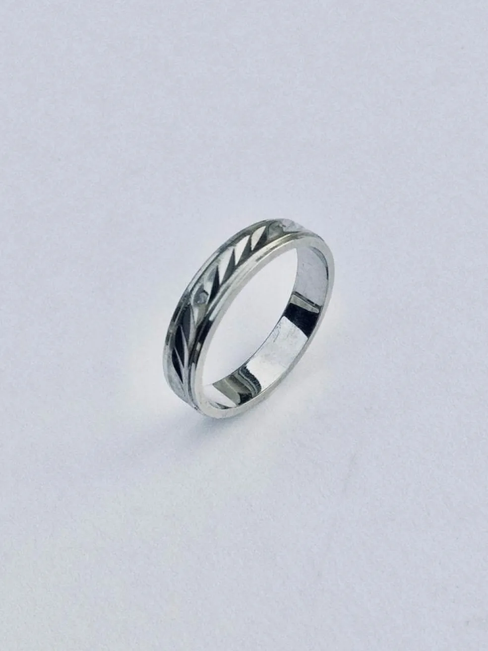 Bague Alliance Or Blanc