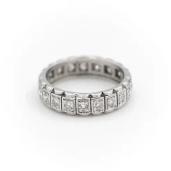 Bague Alliance Or blanc Diamant