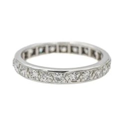 Bague Alliance Or blanc Diamant