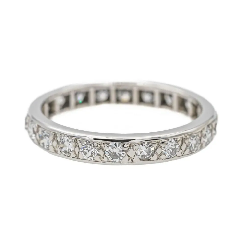 Bague Alliance Or blanc Diamant