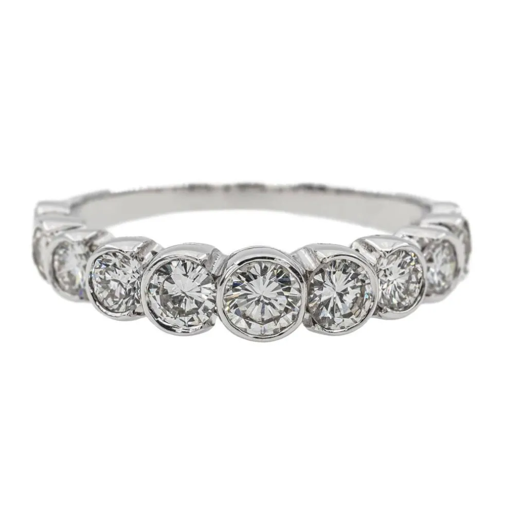 Bague Alliance Or blanc Diamant