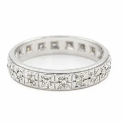 Bague Alliance Or blanc Diamant