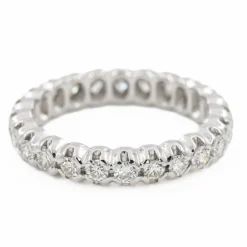 Bague Alliance Or blanc Diamant