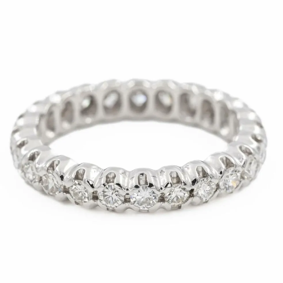 Bague Alliance Or blanc Diamant