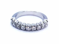 Bague Alliance Or blanc Diamant