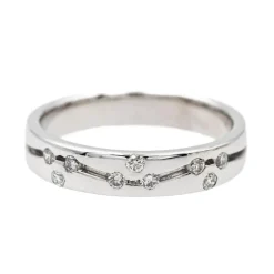Bague Alliance Or blanc Diamant