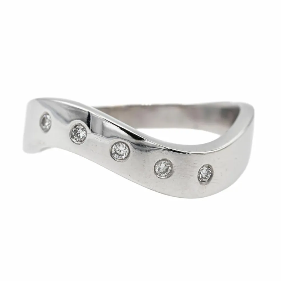 Bague Alliance Or blanc Diamant