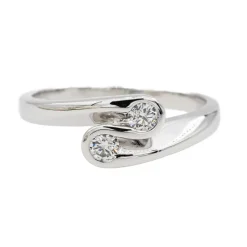 Bague Alliance Or blanc Diamant