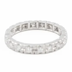 Bague Alliance Or blanc Diamant