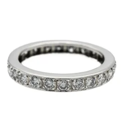 Bague Alliance Or blanc Diamant