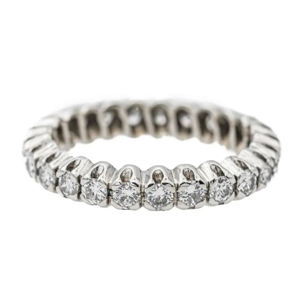 Bague Alliance Or blanc Diamant