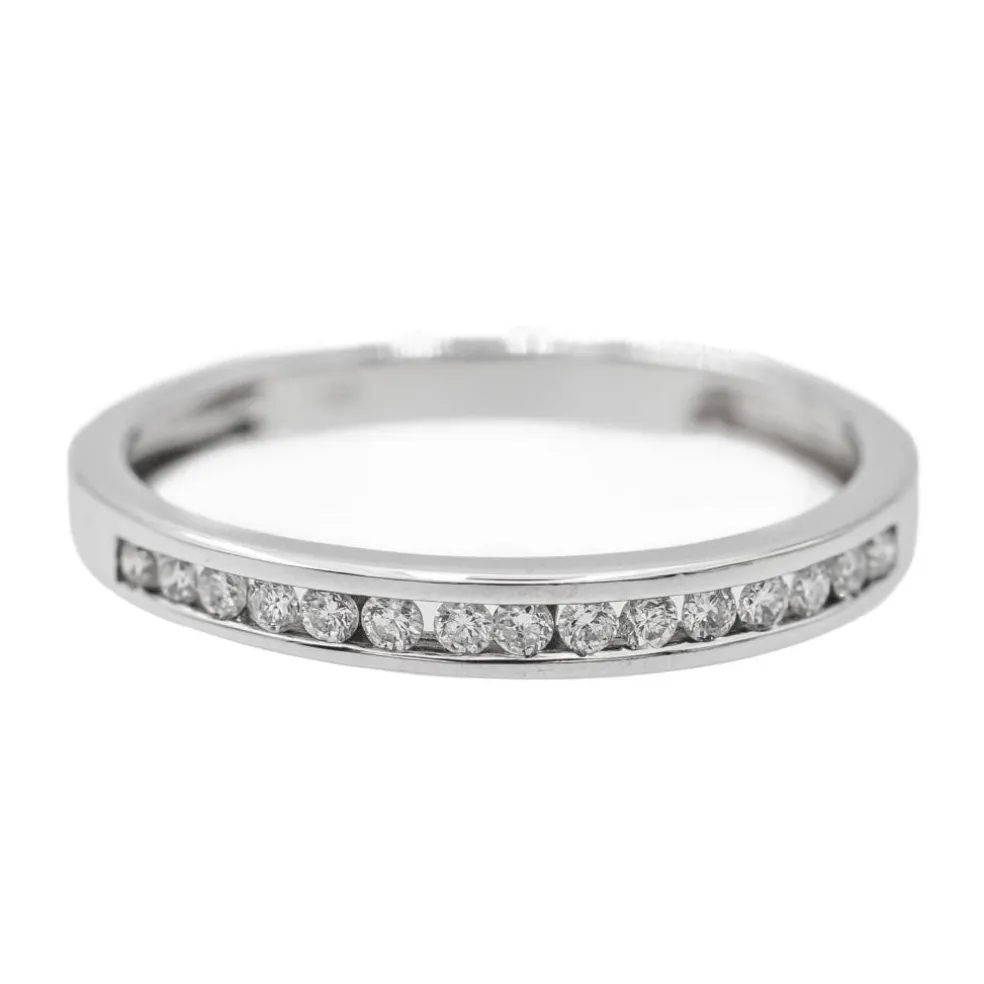 Bague Alliance Or blanc Diamant