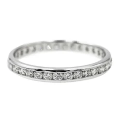 Bague Alliance Or blanc Diamant
