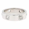 Bague Alliance Or blanc Diamant