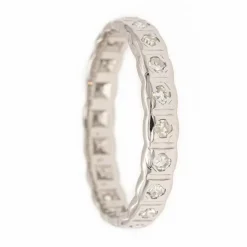 Bague Alliance Or blanc Diamant