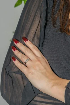 Bague Alliance Or blanc Diamant