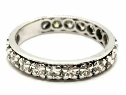 Bague Alliance Or blanc Diamant
