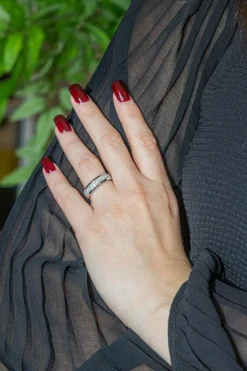 Bague Alliance Or blanc Diamant