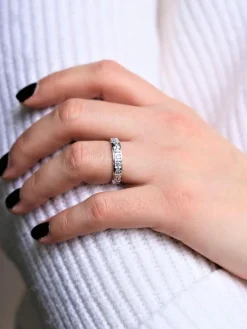 Bague Alliance Or blanc Diamant