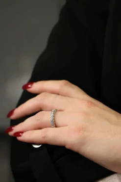 Bague Alliance Or blanc Diamant