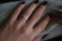 Bague Alliance Or blanc Diamant