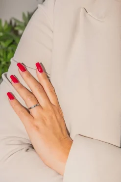 Bague Alliance Or blanc Diamant