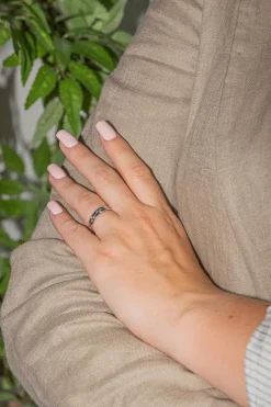 Bague Alliance Or blanc Diamant