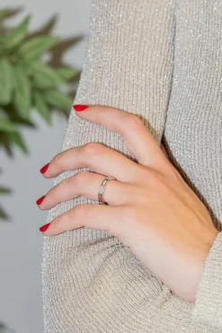 Bague Alliance Or blanc Diamant