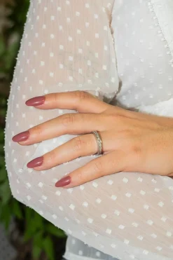 Bague Alliance Or blanc Diamant