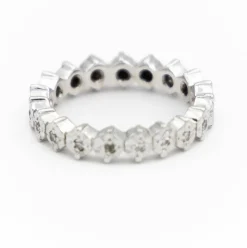 Bague Alliance Or blanc Diamant