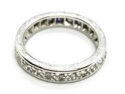 Bague Alliance Or blanc Diamant