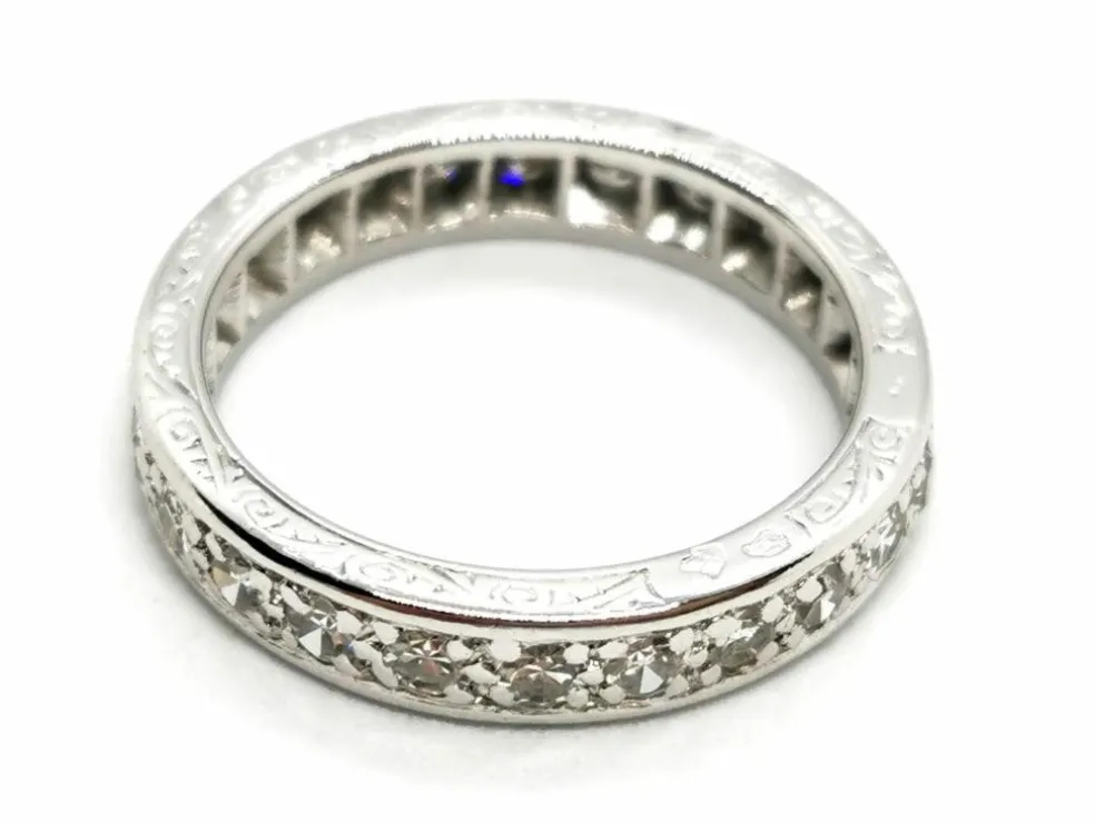 Bague Alliance Or blanc Diamant