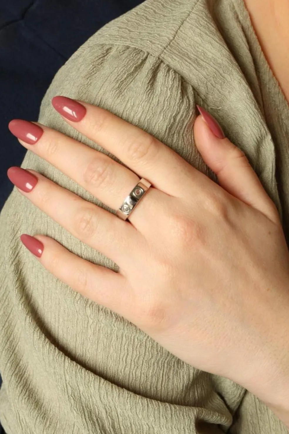 Bague Alliance Or blanc Diamant