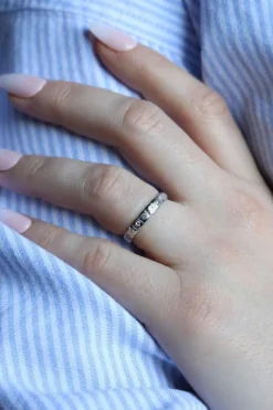 Bague Alliance Or blanc Diamant