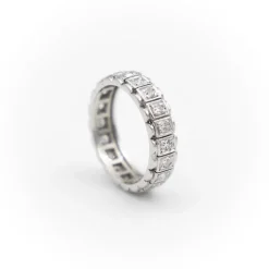 Bague Alliance Or blanc Diamant