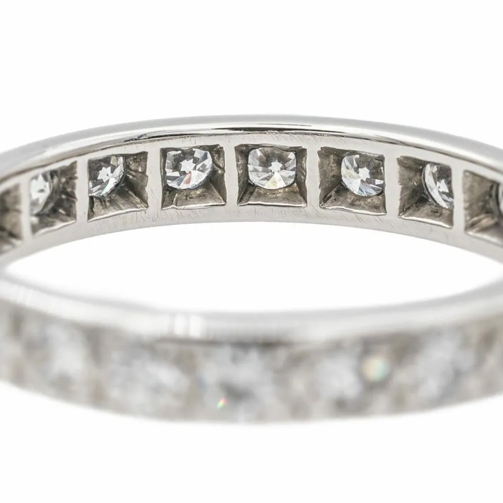 Bague Alliance Or blanc Diamant