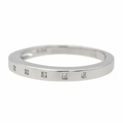 Bague Alliance Or blanc Diamant