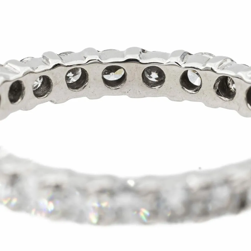 Bague Alliance Or blanc Diamant