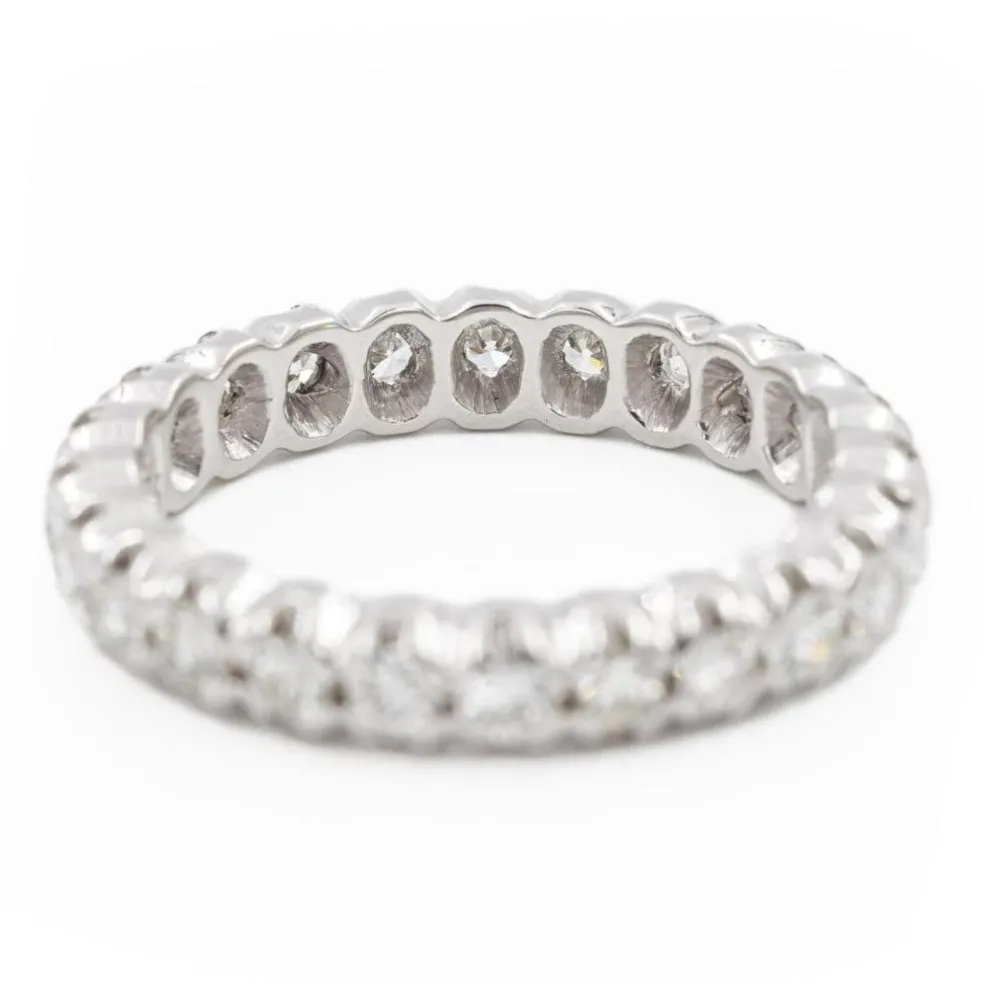 Bague Alliance Or blanc Diamant