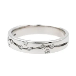 Bague Alliance Or blanc Diamant