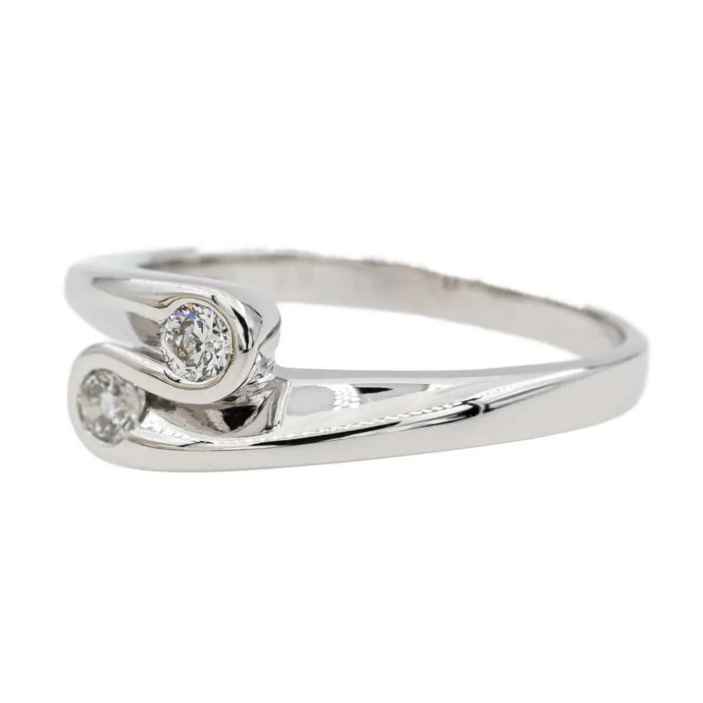Bague Alliance Or blanc Diamant