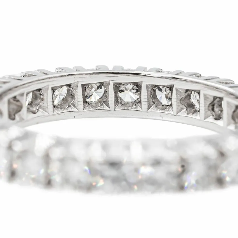 Bague Alliance Or blanc Diamant