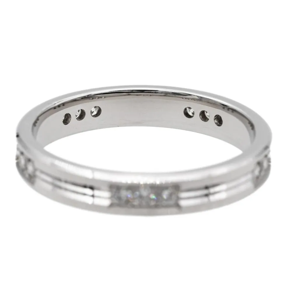Bague Alliance Or blanc Diamant