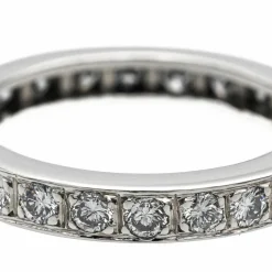 Bague Alliance Or blanc Diamant