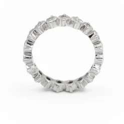 Bague Alliance Or blanc Diamant