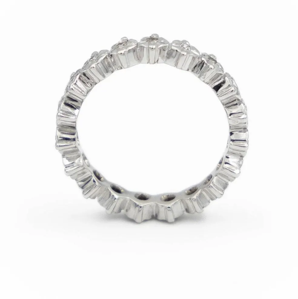 Bague Alliance Or blanc Diamant