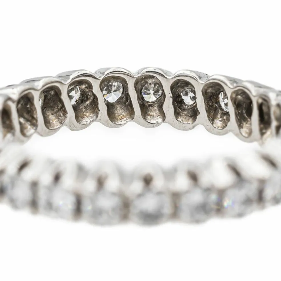 Bague Alliance Or blanc Diamant